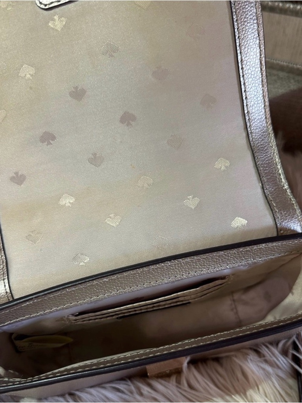 Kate Spade Patterson Drive Embellished Maisie Metallic Blush Crossbody w/dustbag - Picture 10 of 10